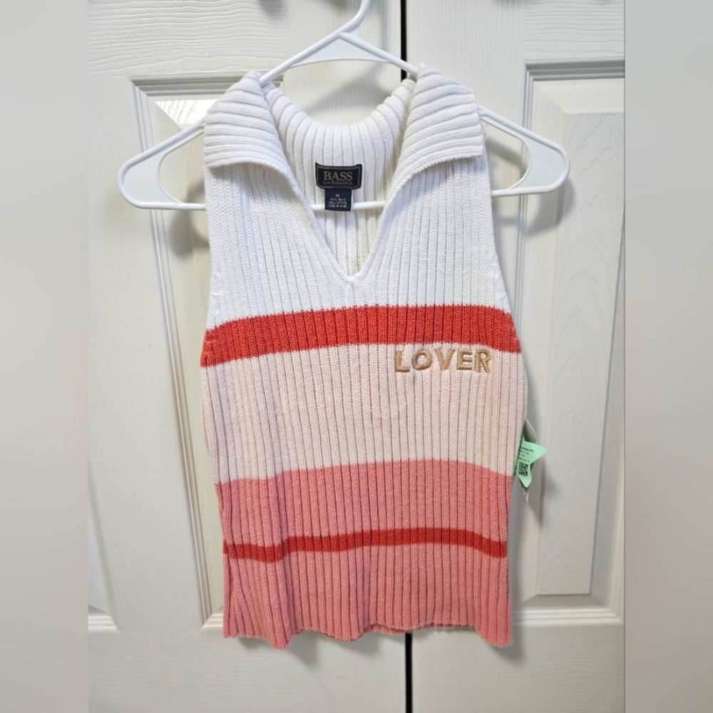 One of a Kind Embroidered Sleeveless Sweater
